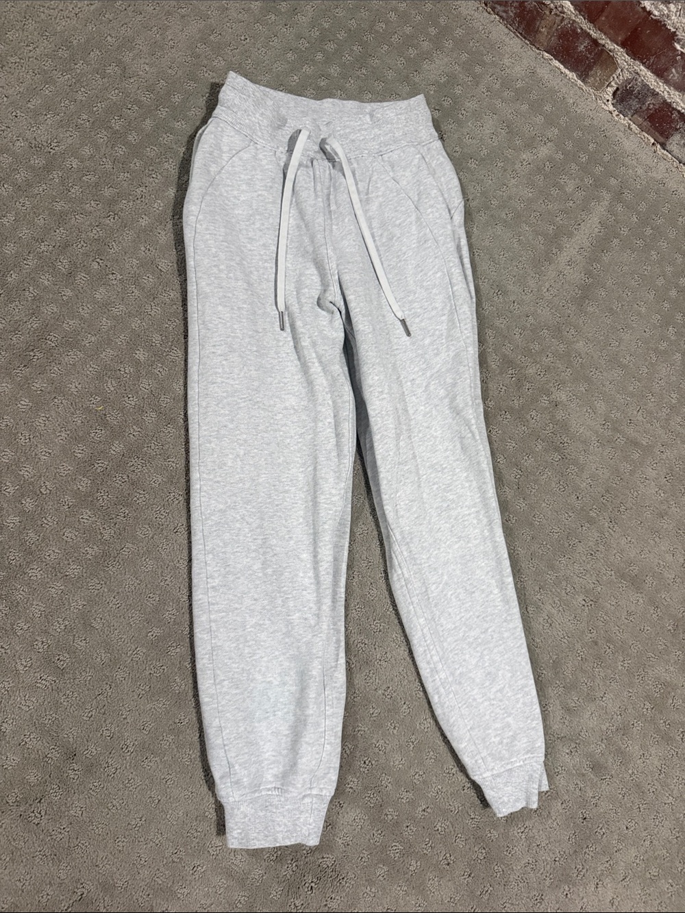 lululemon athletica Light Gray Drawstring Joggers